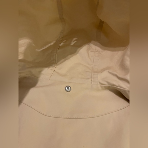 Rare Escada Beige Double Breasted Cropped Sleeveless Trench Jacket w/ Hood - Picture 8 of 13